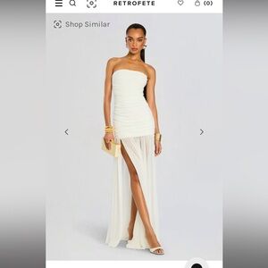 Retrofete Adele Dress; XS; White; Never worn